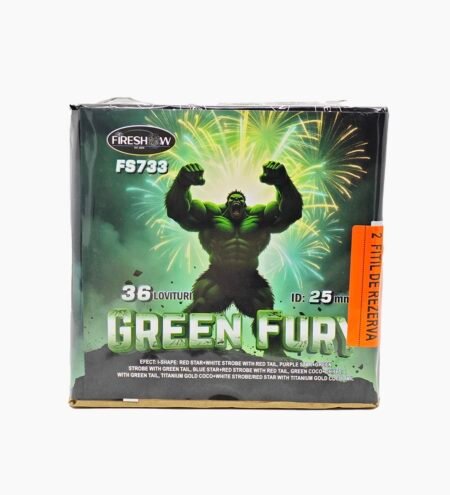 Combinație de comete Green Fury 36 Focuri / 25mm